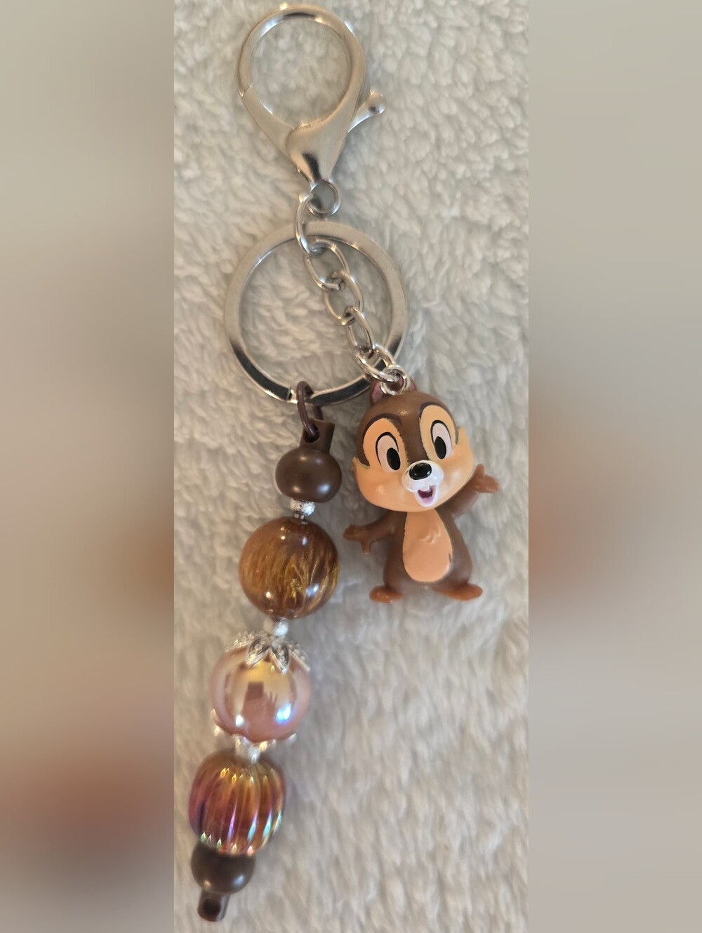 Disney Brown & Tan Keychain/Bag Charm - Disney Chipmunk